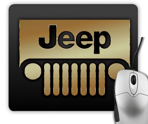 New Design Jeep Wrangler Car Gold Logo Mouse Pad Mat Mousepad Hot Gift Game