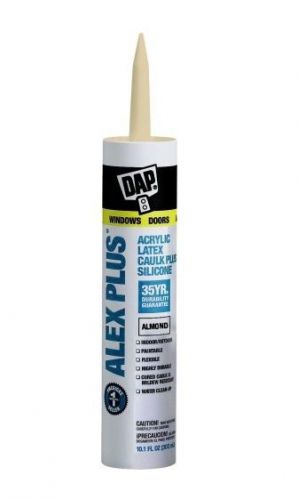DAP Alex Plus 10.1 oz. Paintable Almond Acrylic Latex Caulk Plus Silicone