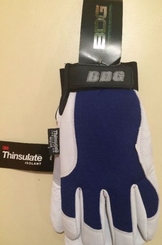 Bob Dale Gloves (Bdg) Driver/Roper Insulated Goat Skin Gloves Large