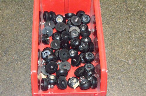 Rubber bumpers screw in feet lot of 50 .75 diameter x .25 high used for sale