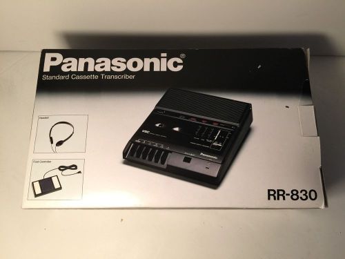 Panasonic Standard Cassette Transcriber RR-830 new unopened foot petal