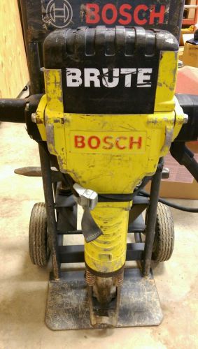 Bosch brute electric demolition hammer jack w/ 4 bits &amp; cart for sale