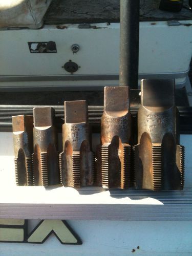 NPT Pipe Taps, lot of Five