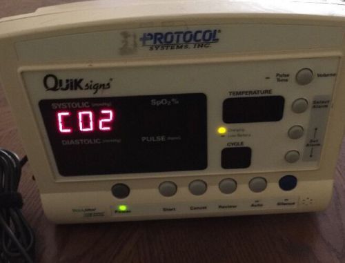 WELCH ALLYN 52000 SERIES VITAL SIGNS PATIENT MONITOR, Protocol Quik Signs