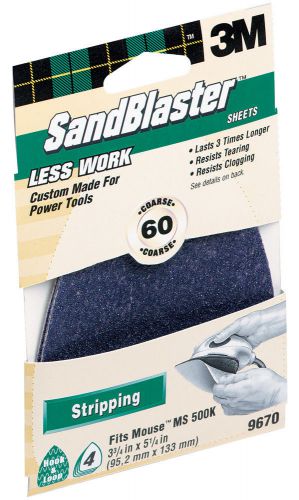 3m 60 grit sandblaster™ sandpaper for mouse® sander 9670 for sale