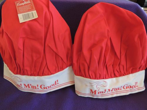 NWT 2 CAMPBELL SOUP CHEF HATS