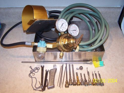 Midas rex drill system victor stage 2 regulator footpedal hose attachments &amp; acc for sale