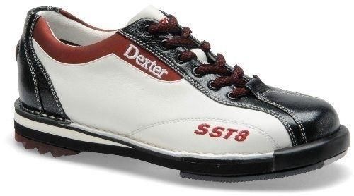 Dexter sst 8 le white/black/red womens bowling shoes, size 7 m(b) for sale