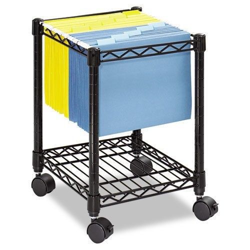 Mobile Wire File Cart Office Furniture Business Bin Cabinet Lateral Rolling NEW