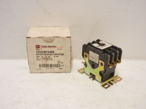 Cutler hammer c25dnf340a series c1 new definite purpose contactor c25dnf340a for sale