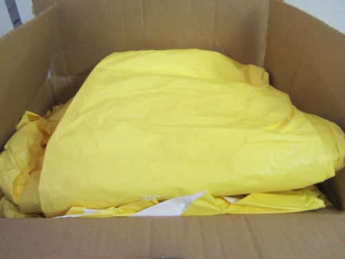 Box of 12 Kappler Hooded Overalls, Polyethylene Coated Tyvek Size 4X-L Yellow