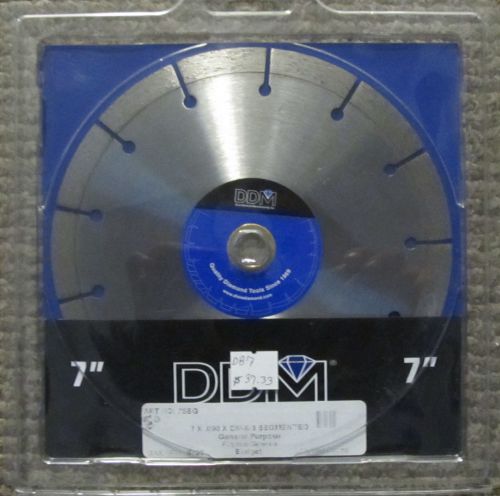 Ddm dixie diamond manufacturing 7&#034; general purpose cut off saw blade 7seg for sale