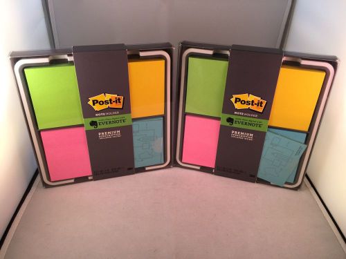 Lot Of 2 NEW Post-it Note Holder, Evernote Collection, Quad