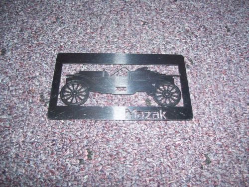 Mazak Steel Cut-Out of a Vintage Car - Advertising ?