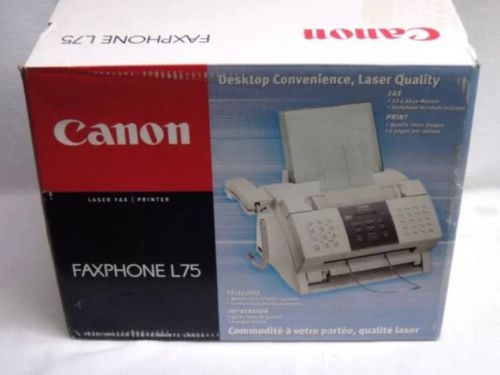 NEW Canon Faxphone L75 Office Laser Fax Printer Copier NIB
