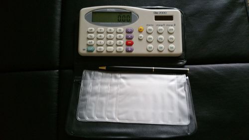 New without Tag- Checkbook With Calculator, Card Slots, &amp; Pen