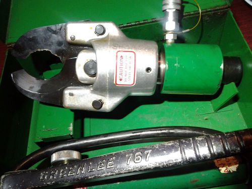Greenlee 750 Cable Cutter Kit, 746 Hydraulic Punch Ram, 767 pump