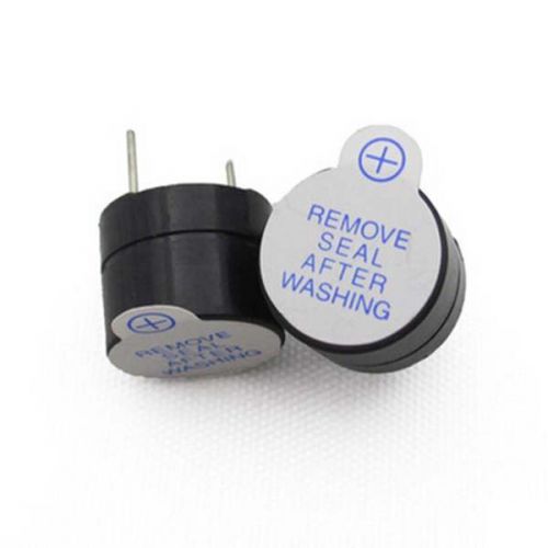 10pcs 5v active buzzer magnetic long continous beep tone plastic pipe new for sale