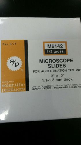 Scientific Products Microscope Slides