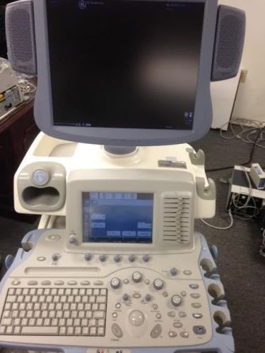 GE Logiq 9 Ultrasound Machine With 4C Convex E8C Endocavity M12L Matrix Probes