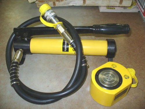 Hydraulic cylinder with hand pump. yindu tools cp-180 &amp; fpy-20 for sale