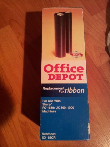 Office Depot Sharp UX-15CR Fax Replacement Ribbon for 1650, UX500, 1000 NIB
