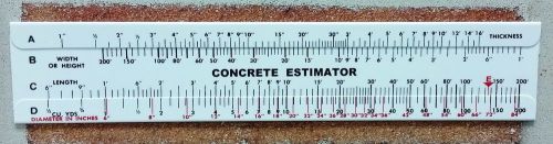 Concrete Estimator Calculator 10pcs 200 Yard Volume Calculator Slide Rule