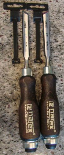 NAREX 1/2&#034; (LEFT AND RIGHT) SKEW CHISEL 2 PIECE SET, BRAND NEW