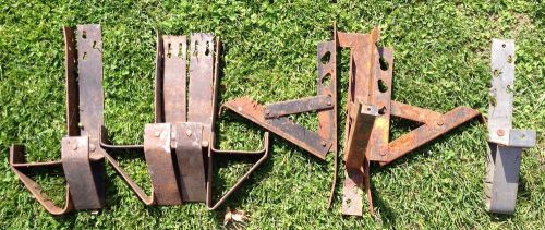 Lot of 10 Misc. Older Roof Jacks Scaffold Roofing Brackets Roofing Equipment