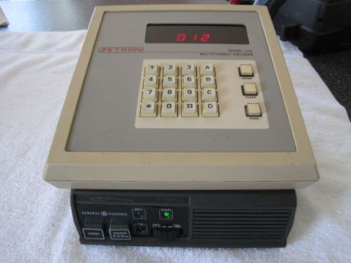 Zetron 15-A Fire EMS Pager Encoder with Vintage GE Mobile Radio N5A11