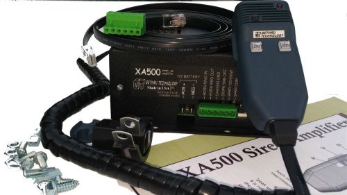 GT XA500 Siren Amplifier 100/200W PA Fire Police EMS Compar Federal Carson Code3