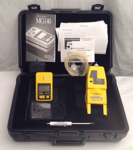 Industrial scientific mg140 multi-gas monitor &amp; sp100 sampling pump &#034;new in box&#034; for sale