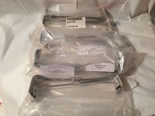 LOT of 4 Double End Abdominal Retractor Sets (Stainless Steel) SEE PICS!!