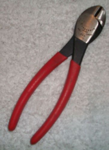 CRESCENT #542-7 DIAGONAL SIDE CUTTERS WITH RED VINYL GRIPS (USED)