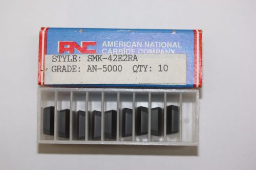ANC SMK 42E2RA Ceramic Milling Inserts Grade AN-5000 Pack of 10