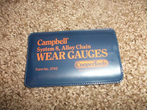 CAMPBELL ALLOY CHAIN WEAR GAUGES COOPER TOOLS USA , No. 3763