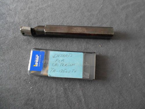 Criterion TA-1250 DTX Boring Bar with Inserts...5/8&#034; Shank