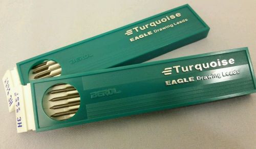 Lot of vintage Turquoise Eagle drawing lead drafting pencil leads 3H