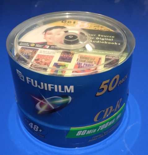 Fujifilm CD-R 80min 700MB / Mo Up To 48x Write Speed / 50 Pack Unopened