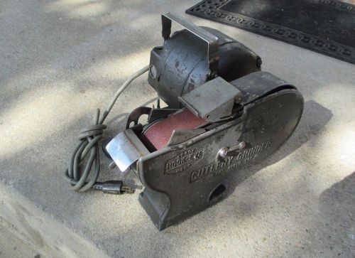Vintage hook eye atlantic service co. commercial cutler &amp; tool grinder sharpener for sale