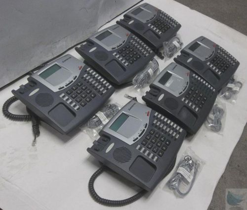 Lot of 6 inter-tel 550.8520 basic digital office telephone without handset for sale