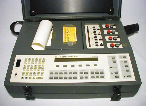Astro-Med DASH IV 4-Channel Chart Recorder. VG condition.