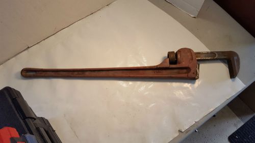 PITTSBURGH 36&#034; Steel Pipe Wrench 4&#034;+ Jaw Opening