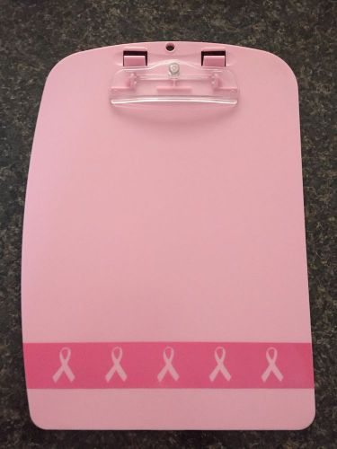 New Breast Cancer Pink Ribbon Plastic Clip Board
