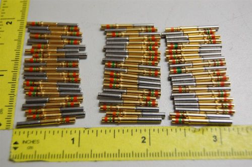 61 NEW AMPHENOL GOLD CONTACTS FOR CONNECTORS 10-597808-355 MIL SPEC SOCKETS