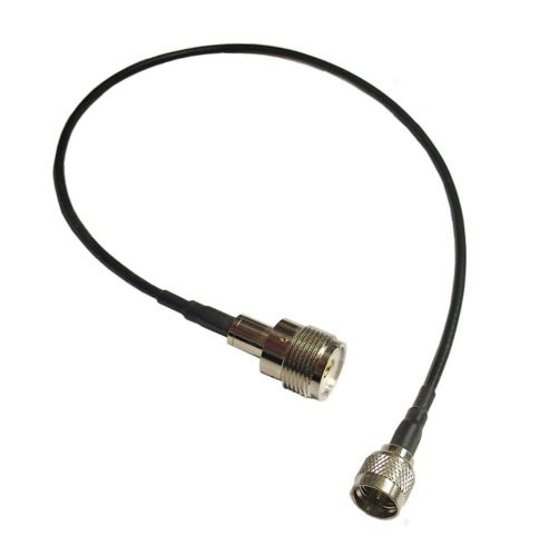 Cable Antenna Adapter for Mini UHF Male to UHF Female for Motorola Mobile Radios