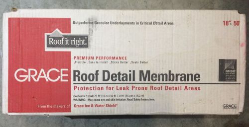 Grace roof detail membrane waterproofing underlayment 18in x 50ft roll (55280) for sale