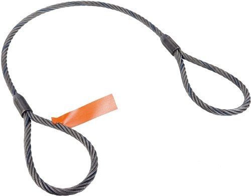 Mazzella mechanical splice wire rope sling, eye-and-eye, 6 x 25 iwrc, 8&#039; length, for sale