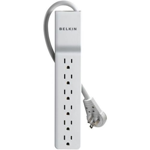 Belkin BE106000-08R 6-Outlet Home/Office Surge Protector 8ft Cord Rotating Plug