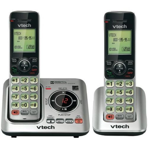 Vtech VTCS6629-2 DECT 6.0 Expandable Speakerphone w/Caller ID 2-Handset System